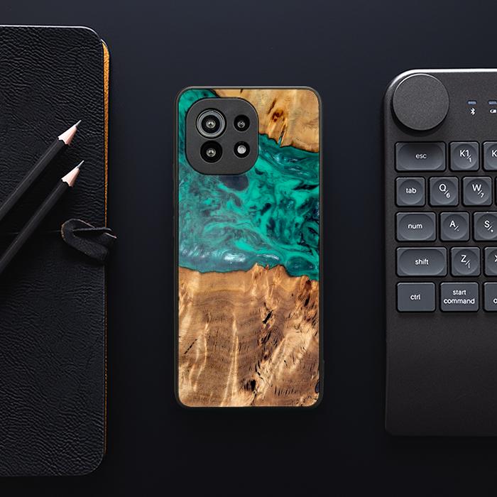Xiaomi Mi 11 Handyhülle aus Harz und Holz - Synergy#D133