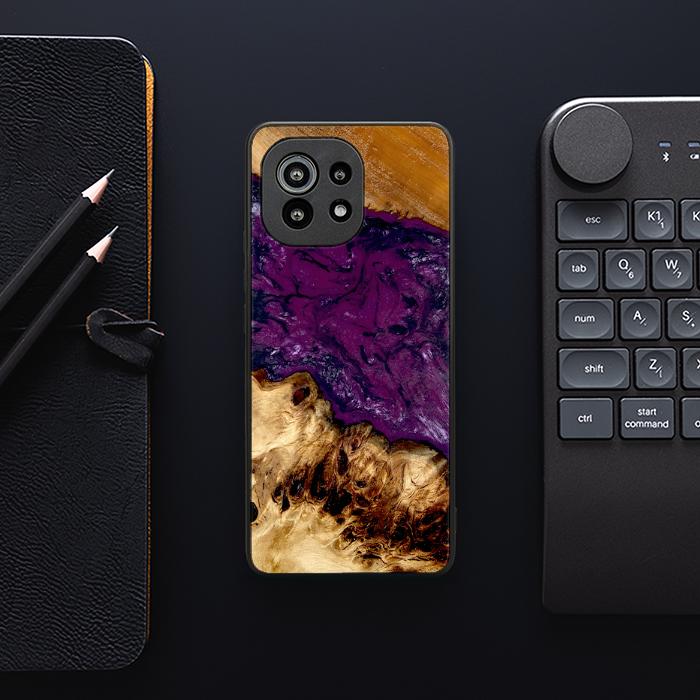 Xiaomi Mi 11 Handyhülle aus Harz und Holz - Synergy#D134