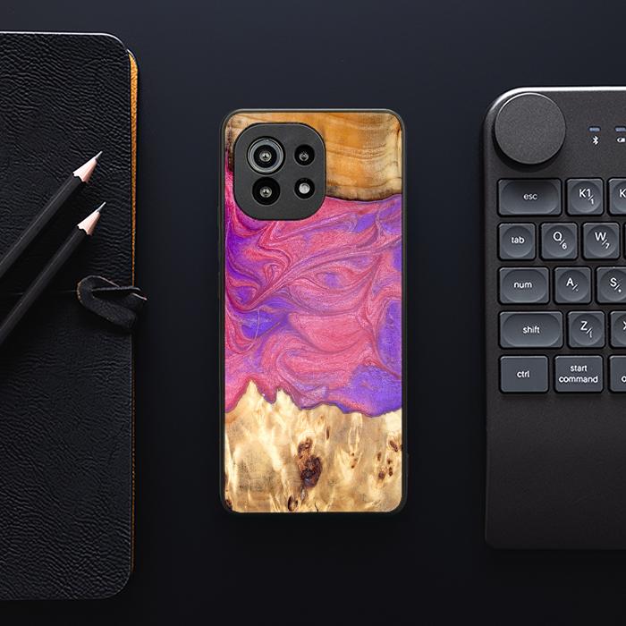 Xiaomi Mi 11 Handyhülle aus Harz und Holz - Synergy#D136
