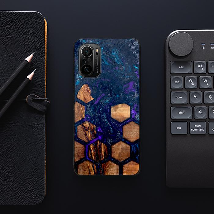 Xiaomi Mi 11i Handyhülle aus Harz und Holz - Synergy#D106