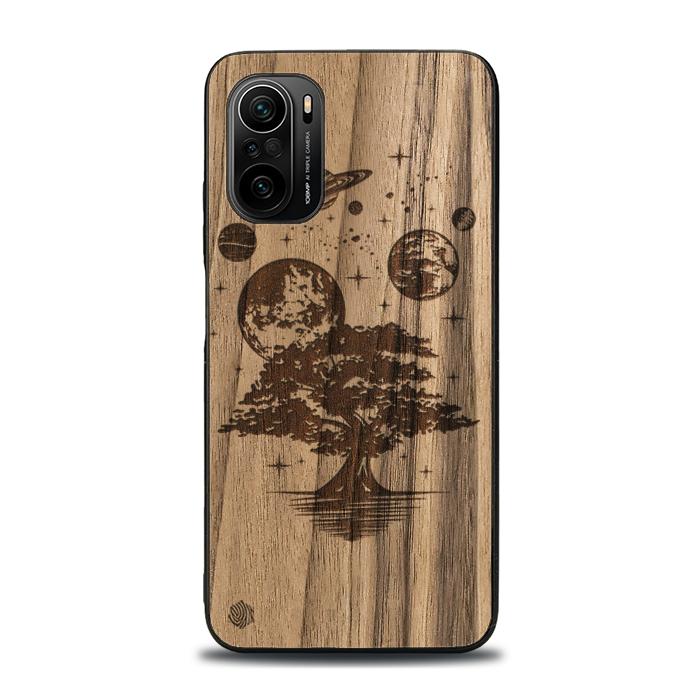 Xiaomi Mi 11i Handyhülle aus Holz - Galactic Garden