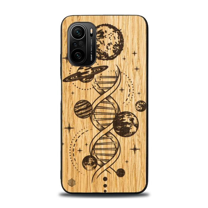 Xiaomi Mi 11i Handyhülle aus Holz - Space DNA (Eiche)