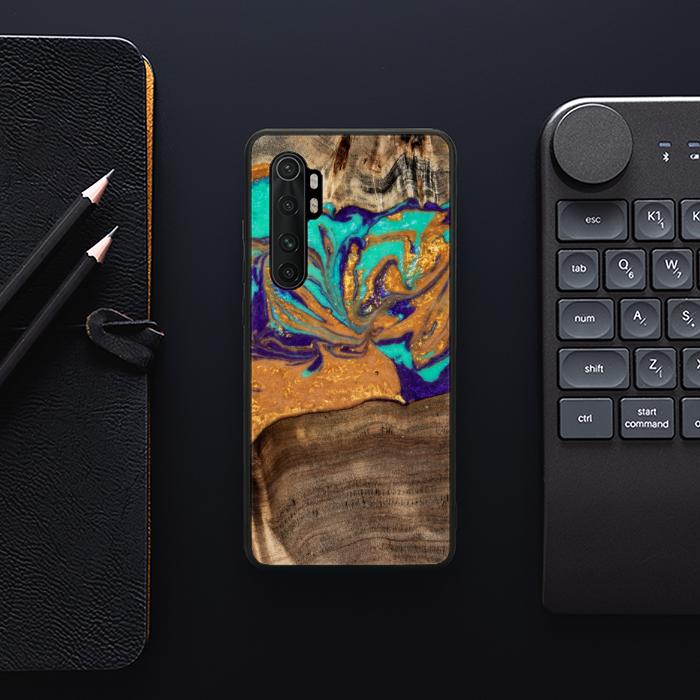 Xiaomi Mi NOTE 10 lite Handyhülle aus Harz und Holz - SYNERGY#A122