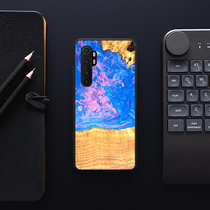 Xiaomi Mi NOTE 10 lite Handyhülle aus Harz und Holz - SYNERGY#B23