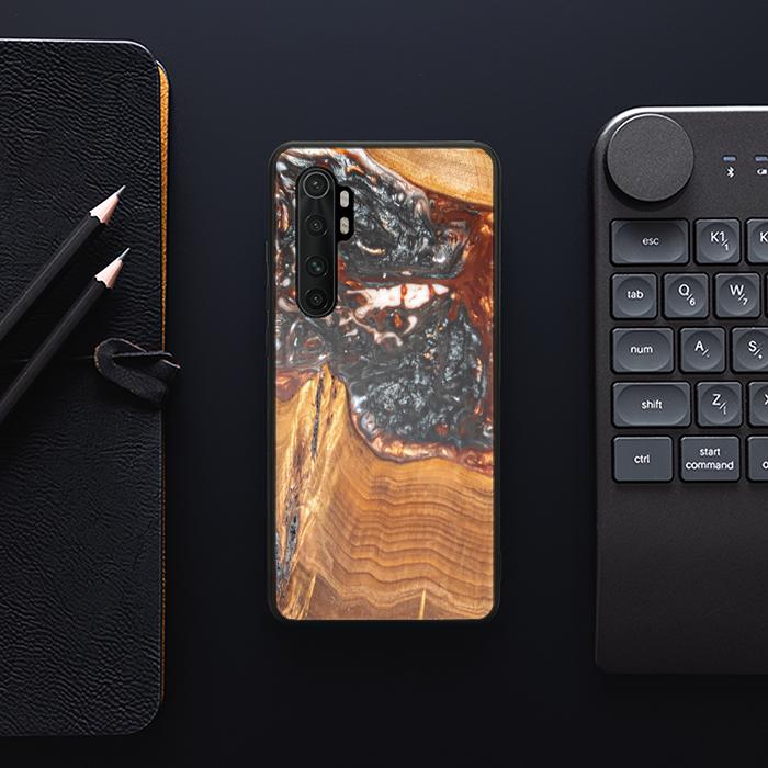 Xiaomi Mi NOTE 10 lite Handyhülle aus Harz und Holz - SYNERGY#B37