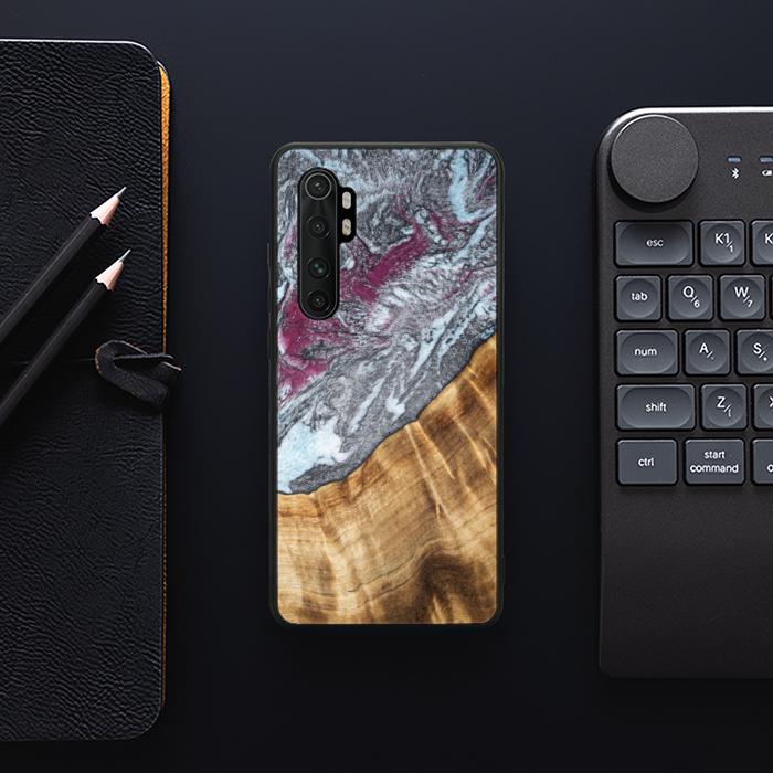 Xiaomi Mi NOTE 10 lite Handyhülle aus Harz und Holz - Synergy#C12