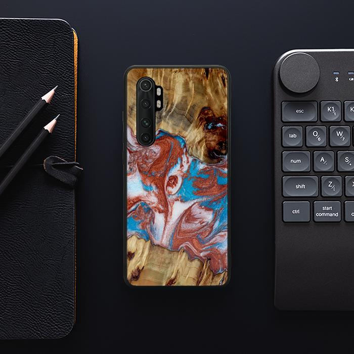 Xiaomi Mi NOTE 10 lite Handyhülle aus Harz und Holz - Synergy#D103