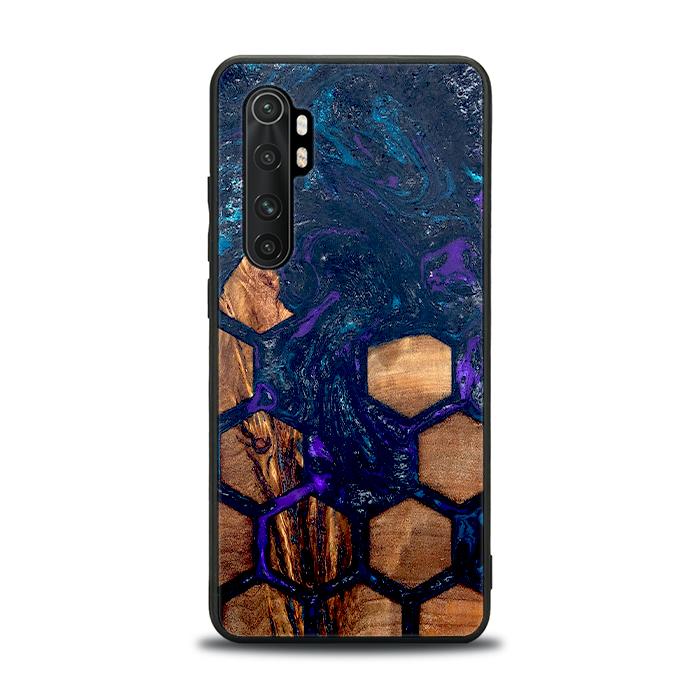 Xiaomi Mi NOTE 10 lite Handyhülle aus Harz und Holz - Synergy#D106