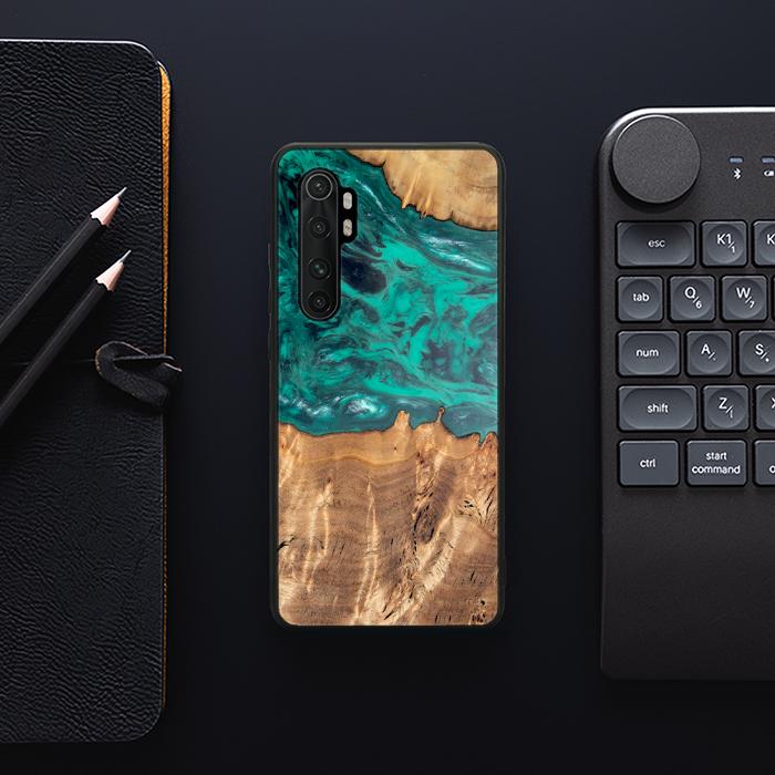 Xiaomi Mi NOTE 10 lite Handyhülle aus Harz und Holz - Synergy#D112