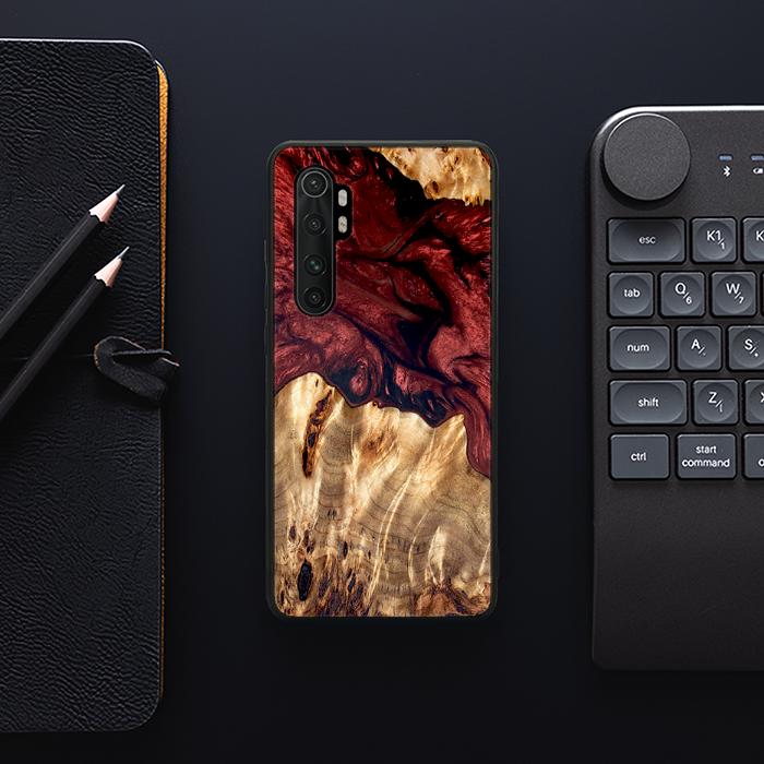 Xiaomi Mi NOTE 10 lite Handyhülle aus Harz und Holz - Synergy#D121