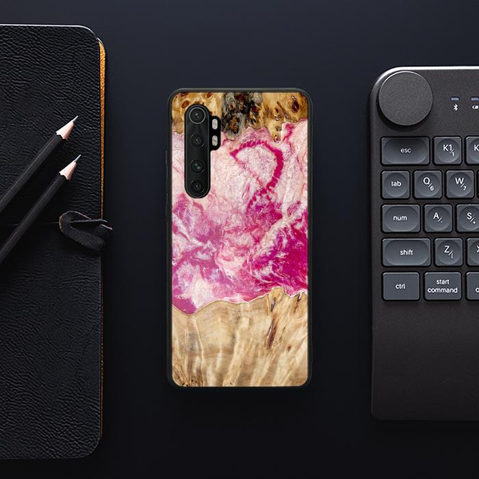 Xiaomi Mi NOTE 10 lite Handyhülle aus Harz und Holz - Synergy#D123
