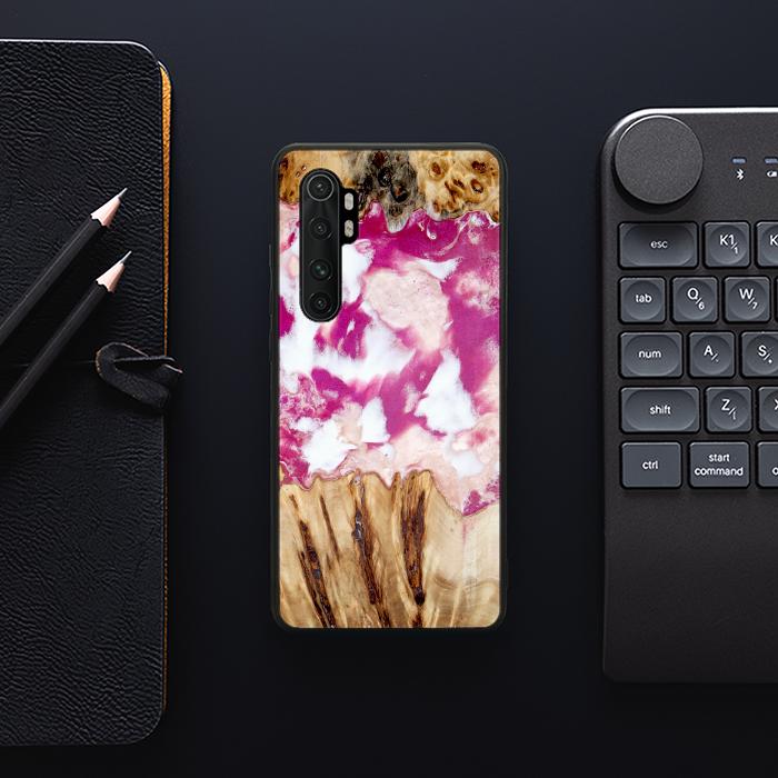 Xiaomi Mi NOTE 10 lite Handyhülle aus Harz und Holz - Synergy#D124