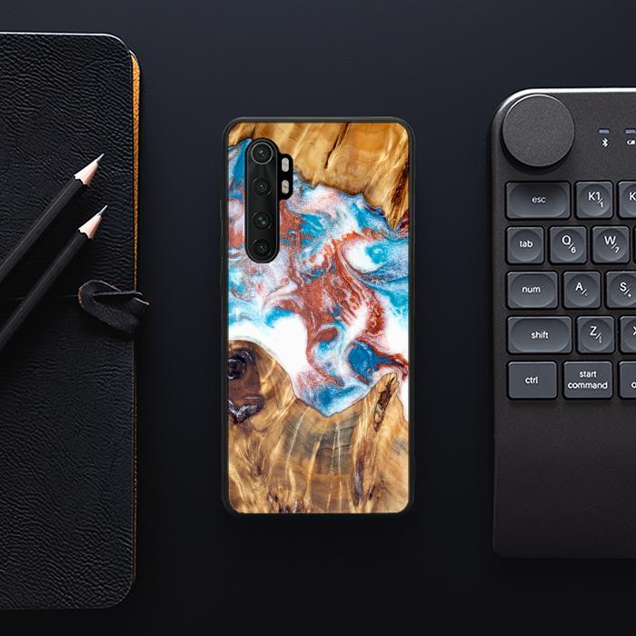 Xiaomi Mi NOTE 10 lite Handyhülle aus Harz und Holz - Synergy#D125