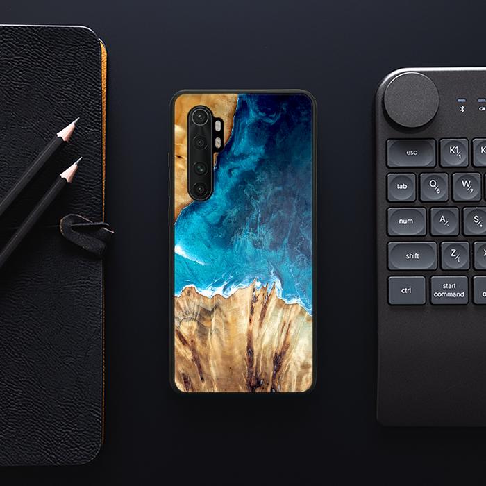 Xiaomi Mi NOTE 10 lite Handyhülle aus Harz und Holz - Synergy#D126