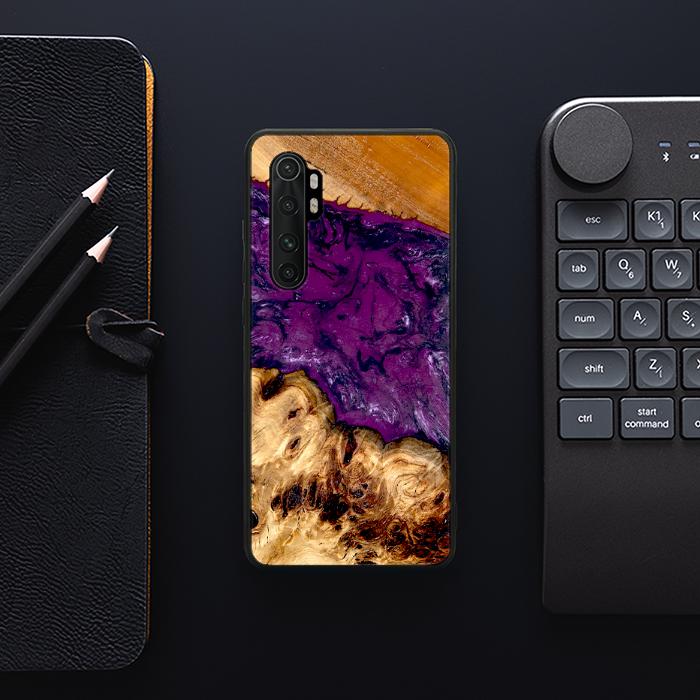 Xiaomi Mi NOTE 10 lite Handyhülle aus Harz und Holz - Synergy#D130