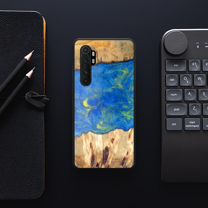 Xiaomi Mi NOTE 10 lite Handyhülle aus Harz und Holz - Synergy#D131
