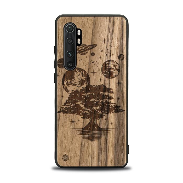 Xiaomi Mi NOTE 10 lite Handyhülle aus Holz - Galactic Garden