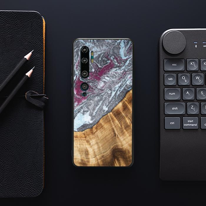 Xiaomi Mi NOTE 10 / 10 Pro Handyhülle aus Harz und Holz - Synergy#C12