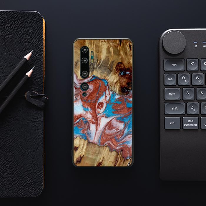 Xiaomi Mi NOTE 10 / 10 Pro Handyhülle aus Harz und Holz - Synergy#D103