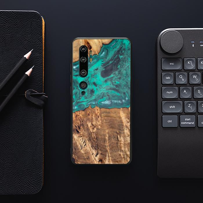 Xiaomi Mi NOTE 10 / 10 Pro Handyhülle aus Harz und Holz - Synergy#D108