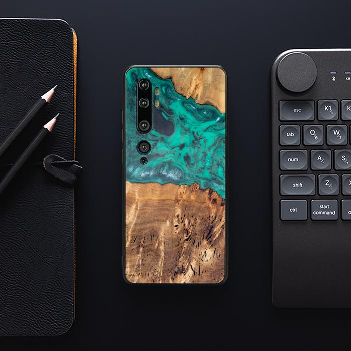 Xiaomi Mi NOTE 10 / 10 Pro Handyhülle aus Harz und Holz - Synergy#D111