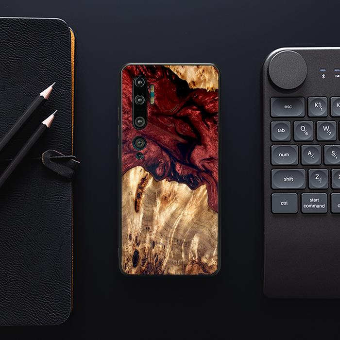 Xiaomi Mi NOTE 10 / 10 Pro Handyhülle aus Harz und Holz - Synergy#D121