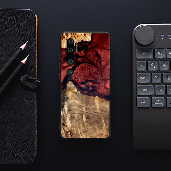 Xiaomi Mi NOTE 10 / 10 Pro Handyhülle aus Harz und Holz - Synergy#D122