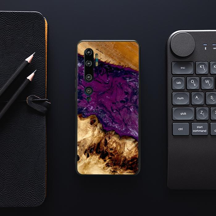 Xiaomi Mi NOTE 10 / 10 Pro Handyhülle aus Harz und Holz - Synergy#D134