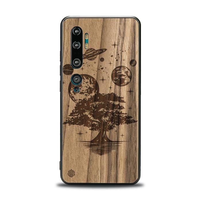 Xiaomi Mi NOTE 10 / 10 Pro Handyhülle aus Holz - Galactic Garden