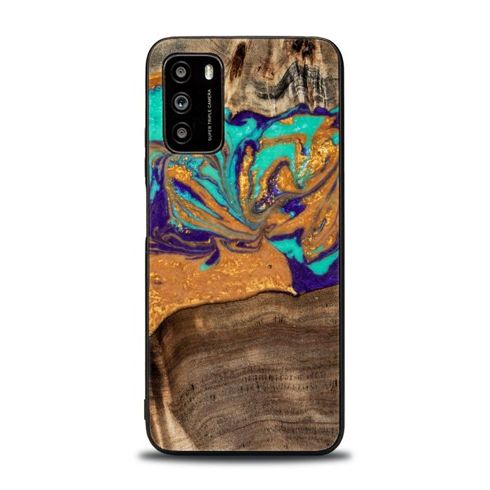 Xiaomi POCO M3 Handyhülle aus Harz und Holz - SYNERGY#A122