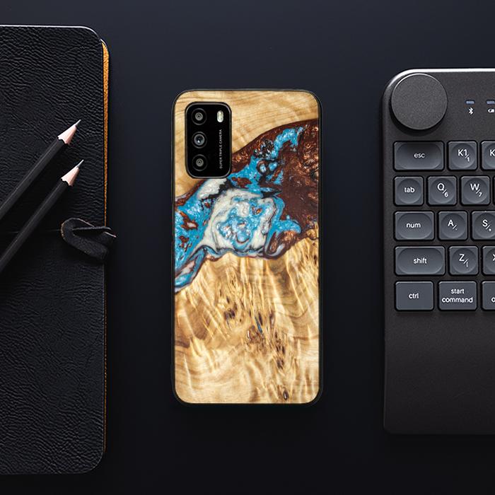Xiaomi POCO M3 Handyhülle aus Harz und Holz - SYNERGY#B12