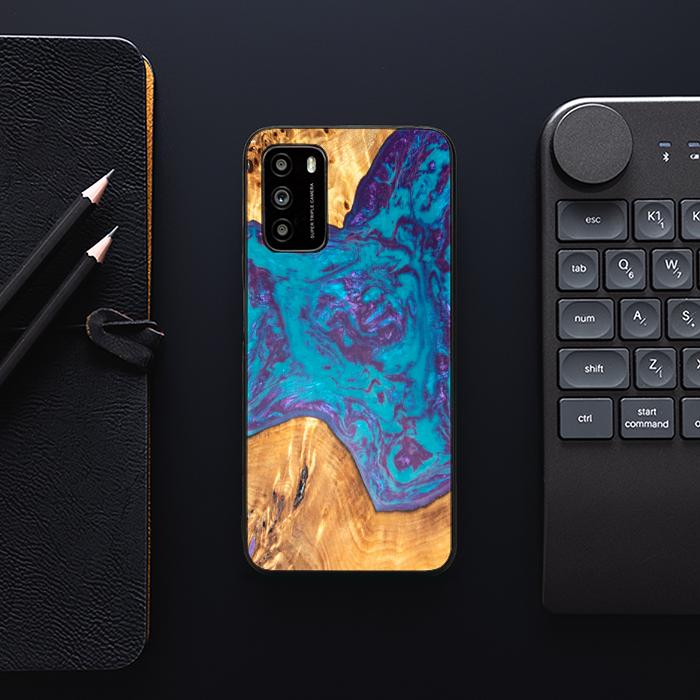 Xiaomi POCO M3 Handyhülle aus Harz und Holz - SYNERGY#B25