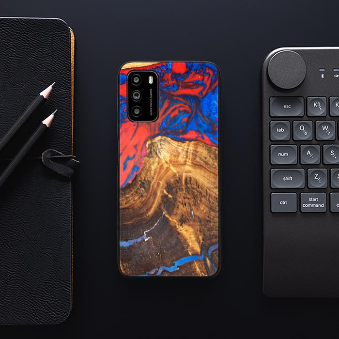 Xiaomi POCO M3 Handyhülle aus Harz und Holz - SYNERGY#B31