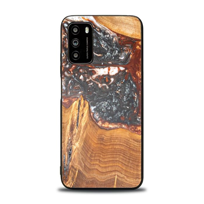 Xiaomi POCO M3 Handyhülle aus Harz und Holz - SYNERGY#B37