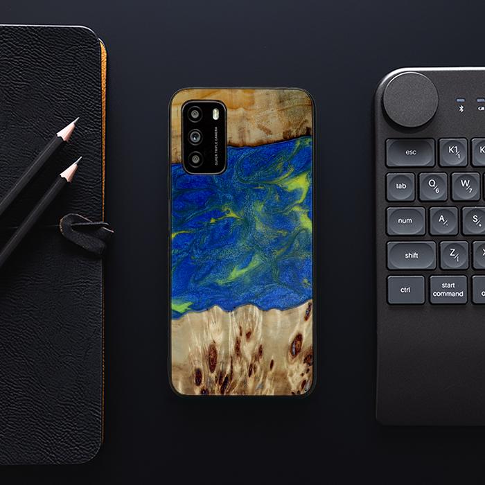 Xiaomi POCO M3 Handyhülle aus Harz und Holz - Synergy#D102