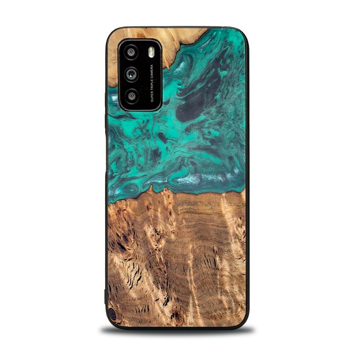 Xiaomi POCO M3 Handyhülle aus Harz und Holz - Synergy#D108