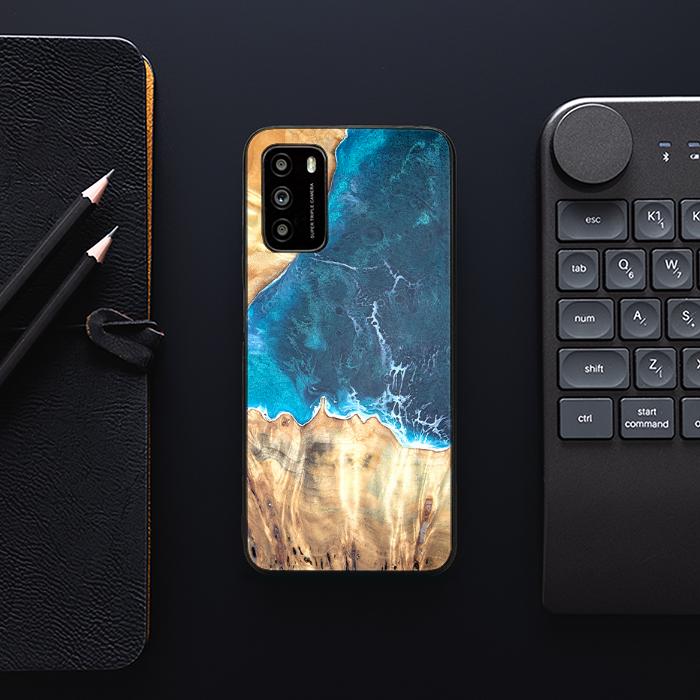 Xiaomi POCO M3 Handyhülle aus Harz und Holz - Synergy#D116