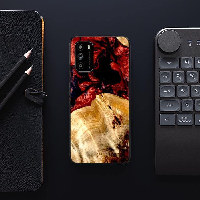 Xiaomi POCO M3 Handyhülle aus Harz und Holz - Synergy#D117