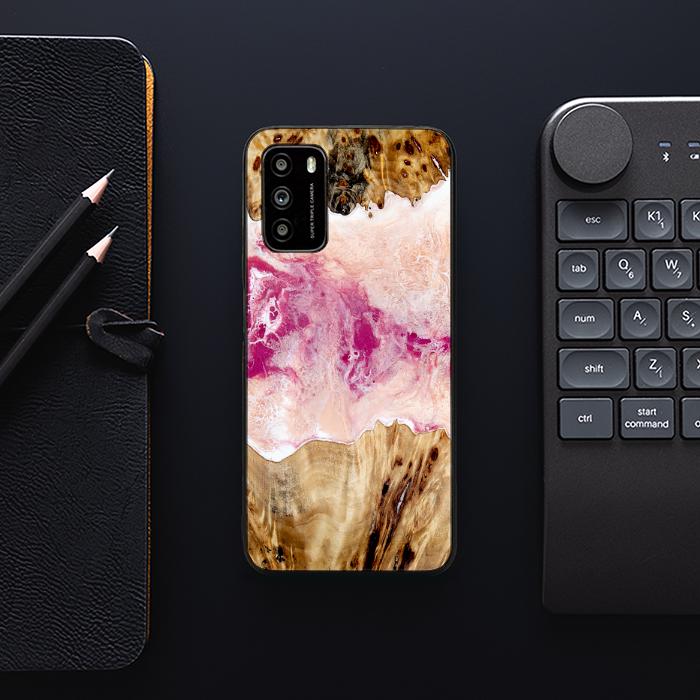 Xiaomi POCO M3 Handyhülle aus Harz und Holz - Synergy#D119