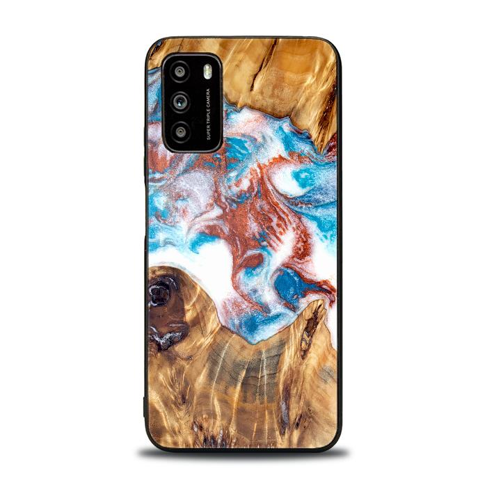 Xiaomi POCO M3 Handyhülle aus Harz und Holz - Synergy#D125