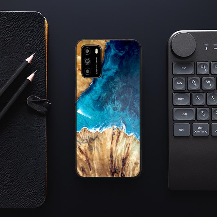 Xiaomi POCO M3 Handyhülle aus Harz und Holz - Synergy#D126