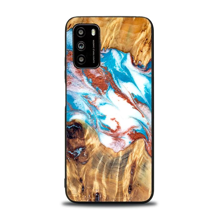 Xiaomi POCO M3 Handyhülle aus Harz und Holz - Synergy#D137