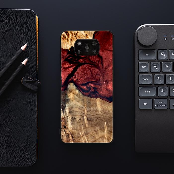 Xiaomi POCO X3 / X3 Pro Handyhülle aus Harz und Holz - Synergy#D122