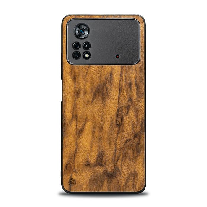 Xiaomi POCO X4 Pro 5G Handyhülle aus Holz - Imbuia