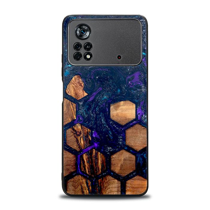 Xiaomi POCO X4 Pro 5G Handyhülle aus Harz und Holz - Synergy#D106
