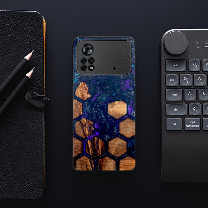 Xiaomi POCO X4 Pro 5G Handyhülle aus Harz und Holz - Synergy#D106