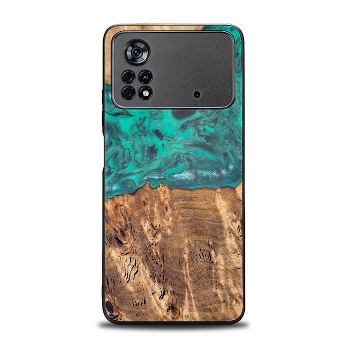 Xiaomi POCO X4 Pro 5G Handyhülle aus Harz und Holz - Synergy#D108