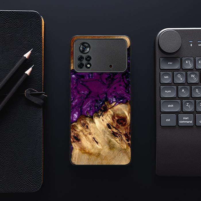 Xiaomi POCO X4 Pro 5G Handyhülle aus Harz und Holz - Synergy#D113