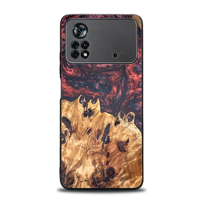 Xiaomi POCO X4 Pro 5G Handyhülle aus Harz und Holz - Synergy#D118