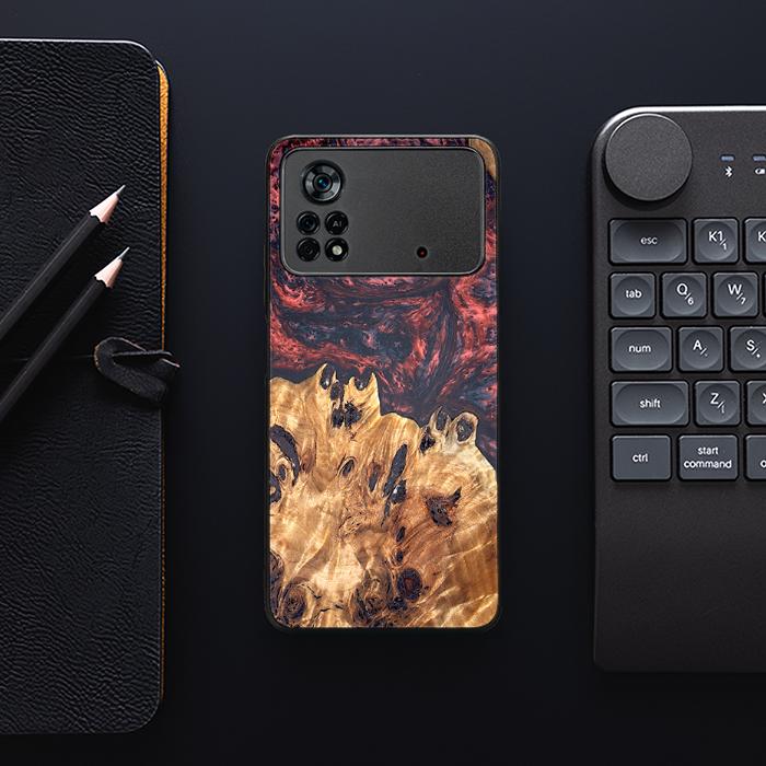Xiaomi POCO X4 Pro 5G Handyhülle aus Harz und Holz - Synergy#D118